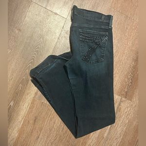 Lightly worn 7 for All Man Kind flared denim
